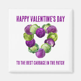 BEST CABBAGE IN THE PATCH Valentine Couples Magnet