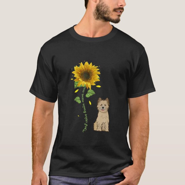 Best Cairn Terrier Mamma All Solrosgåva T Shirt (Framsida)