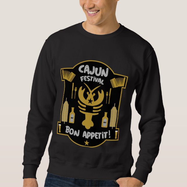 Best Cajun Cooks Lång Ärmad Tröja (Framsida)