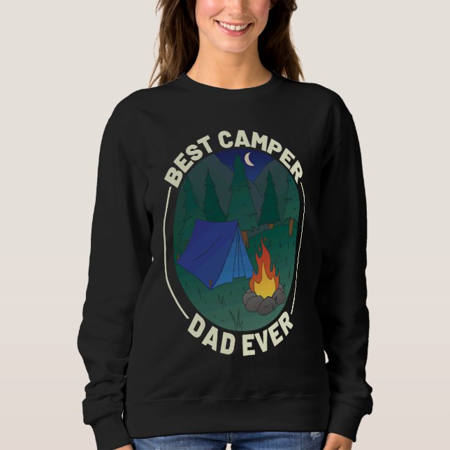 Best Camper Dad Ever Camping Father's Day T Shirt (Framsida)
