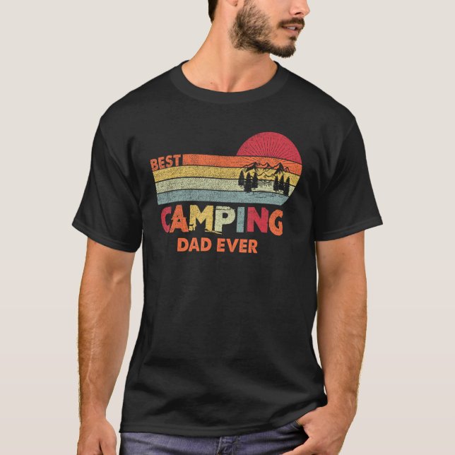 Best Camping Dad Ever Worlds Best Dad Tee For Fath (Framsida)