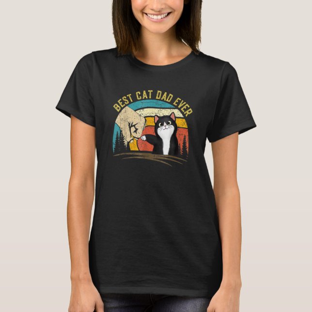 Best Cat Dad Ever Tee  Cat Daddy Father's Day (Framsida)