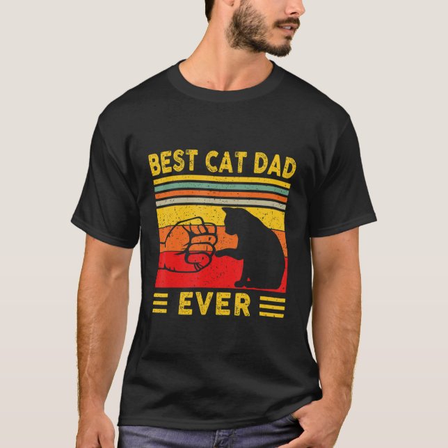Best Cat Dad Ever tee Funny Cat Daddy Father's Day (Framsida)
