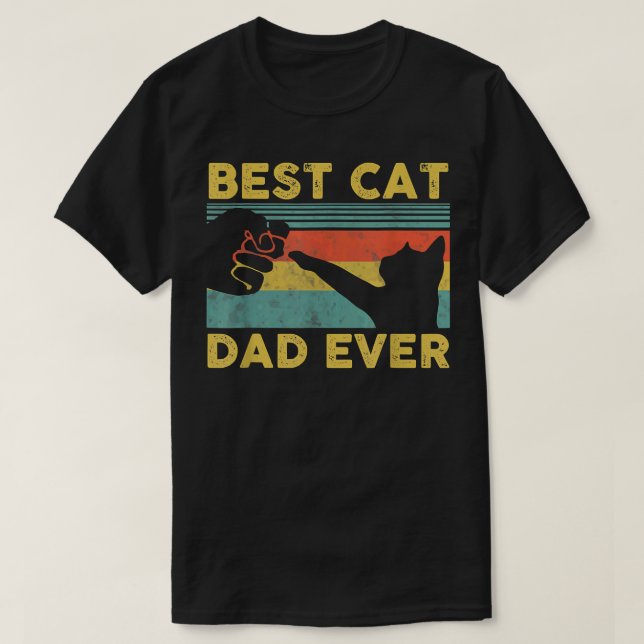 Best Cat Dad Ever Tee Funny Cat Daddy Father's Day (Design framsida)