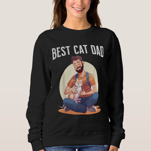 Best Cat Dad T Shirt (Framsida)