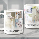 Best Cat Mamma 8 Photo Collage Kaffemugg<br><div class="desc">Personlig Best Cat Mamma någonsin 8 Photo Collage Coffee Mugg. Fira kärlek och glädjen över att vara katt mamma med anpassningsbarna mugg, designad för att visa sina favoritminnen från kattdjuret. Med en kollage av åtta foton - perfekt för vackra bilder av hennes katt(ar) eller ögonblick av henne med sina vänner...</div>