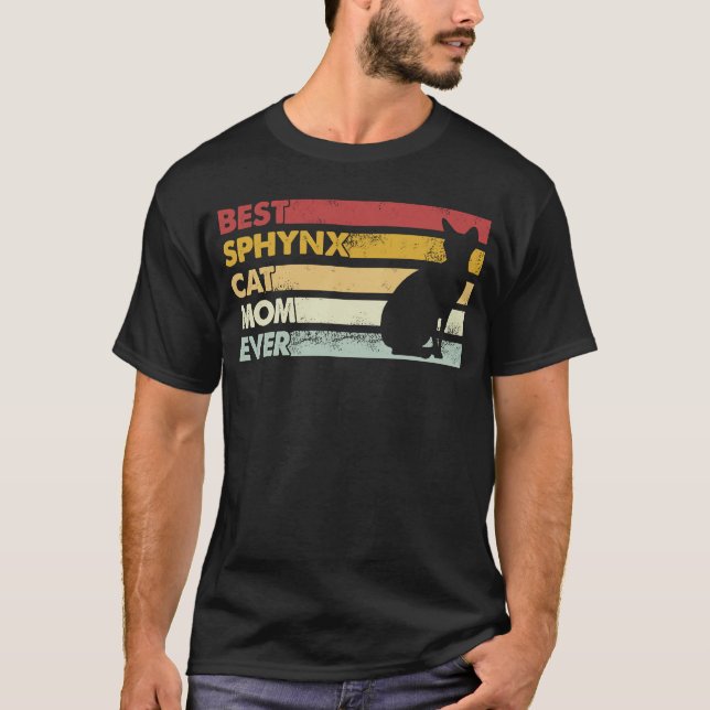 Best Cat Mamma all Mor Sphynx Cat T Shirt (Framsida)