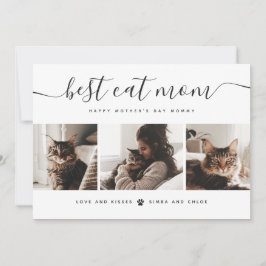 Best Cat Mamma: Anpassningsbar Mors dag Cat Photo Kort