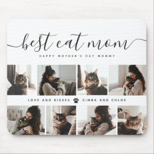Best Cat Mamma: Anpassningsbar Mors dag Cat Photo Musmatta
