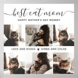 Best Cat Mamma: Anpassningsbar Mors dag Cat Photo Poster