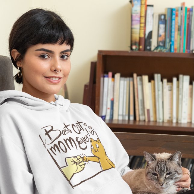 Best Cat Mamma Hoodie T Shirt (Skapare uppladdad)