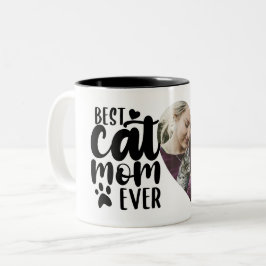 Best Cat Mamma någonsin cute Photo Namn Två-Tonad Mugg