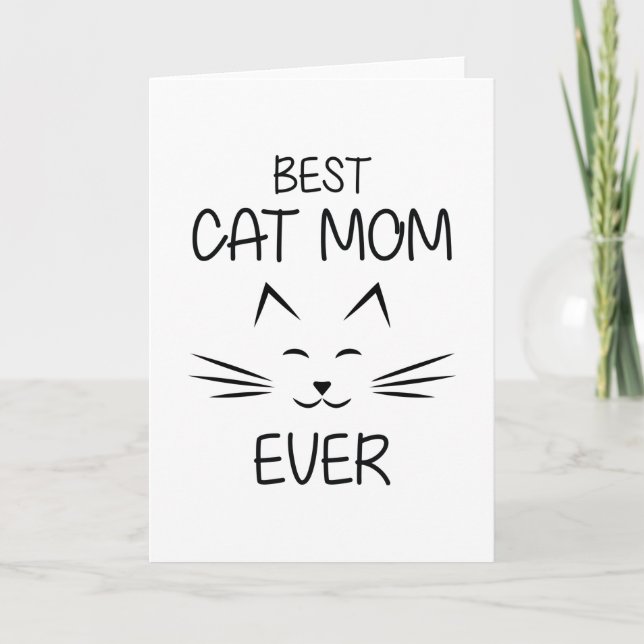 Best Cat mamma någonsin Kort (Framsida)