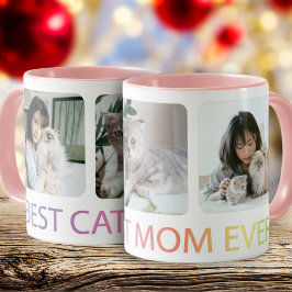 Best Cat Mamma någonsin Photo Collage Pet Coffee M Mugg