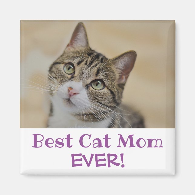 Best Cat Mamma någonsin Photo Magnet (Framsidan)