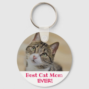 Best Cat Mamma någonsin Photo Nyckelring