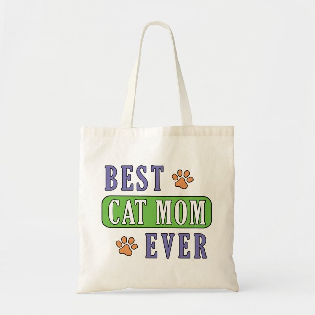 Best Cat Mamma någonsin Tote Bag Tygkasse (Framsidan)