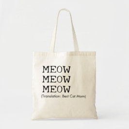 Best Cat Mamma-översättning Tygkasse