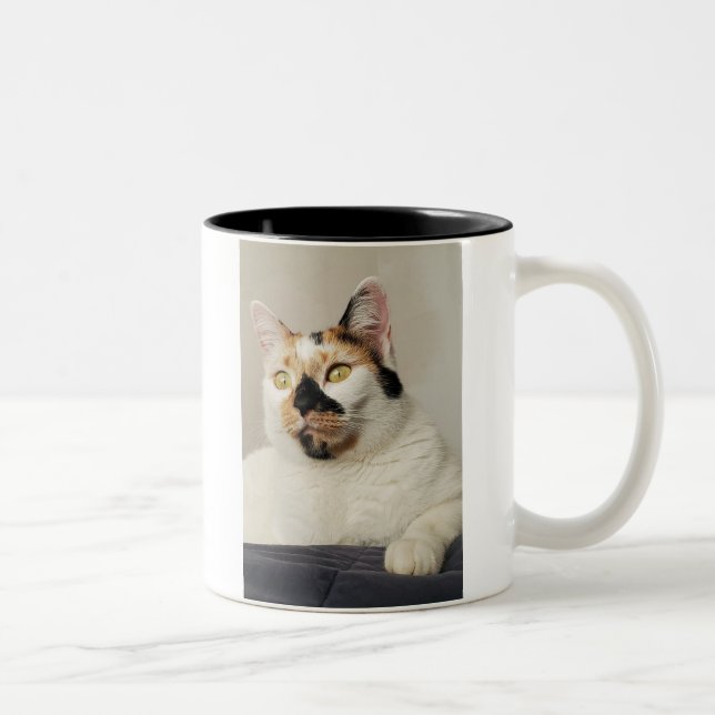 Best Cat Mamma Photo Två-Tonad Mugg (Höger)