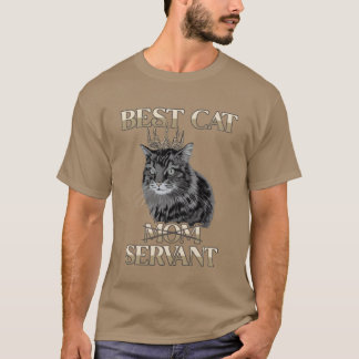 Best Cat Mamma servant Cat pappa Cat Mamma Cat Lov T Shirt