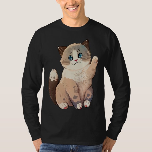 Best Cat Mom And Cat Dad  4 T Shirt (Framsida)