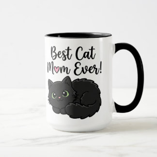 Best Cat Mom Ever Black Cat Coffee Mug Mugg