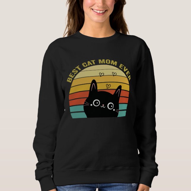 Best Cat Mom Ever   Cat Mommy Cat Mother s Day T Shirt (Framsida)