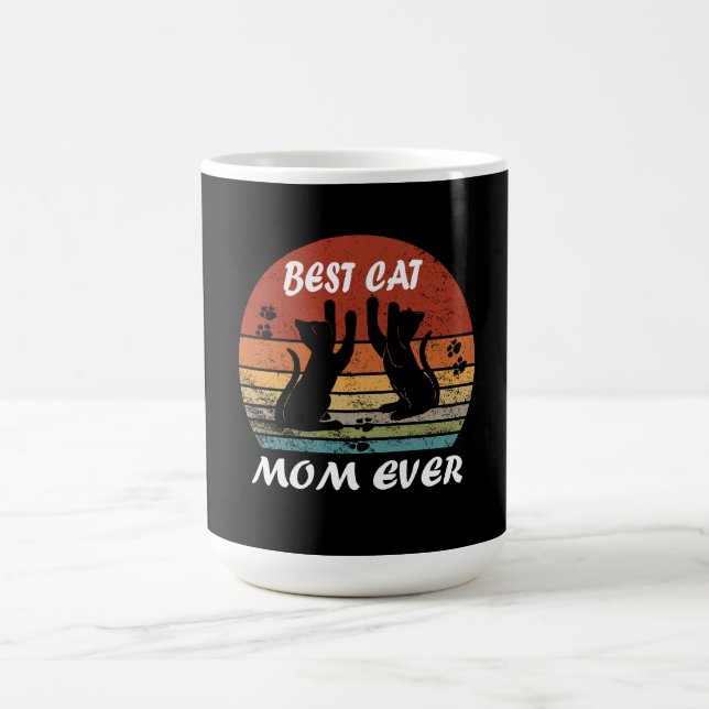Best Cat Mom Ever Mother Day Gift Funny  Kaffemugg (Center)