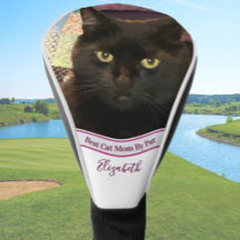 Best cat mom photo template golfer gift custom 