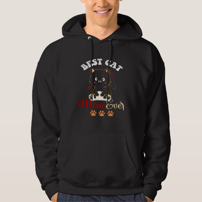 Best Cat Mon Ever Hoodie (Framsida)