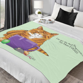 Best Cat Morsa Mors dag Fleecefilt