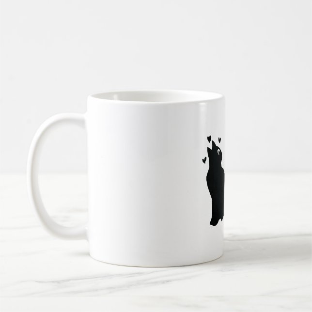 Best Cat Moster någonsin Cat Lover Kaffemugg (Vänster)
