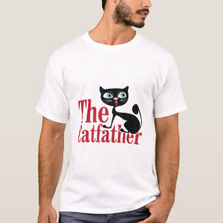 Best Cat Pappa, Catfather, Fars dag Funny Tee