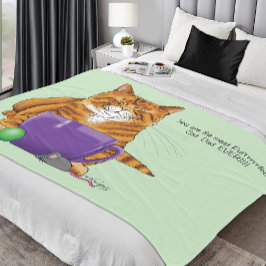 Best Cat Pappa Fars dag Fleecefilt