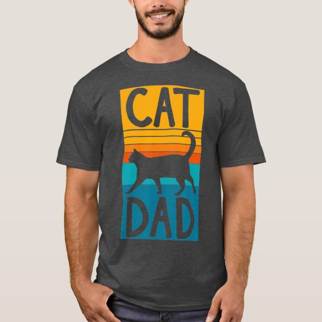 Best Cat Pappa Fars dag Manar Kattunge pappa Pappa T Shirt (Framsida)