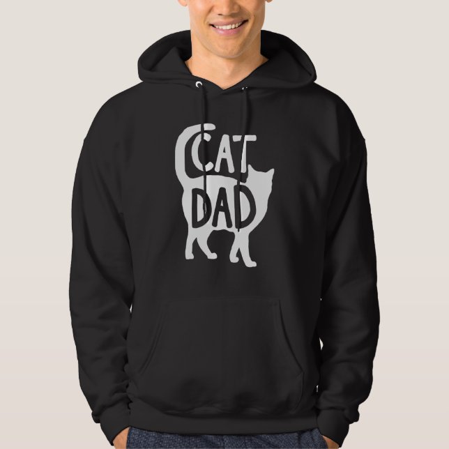 Best Cat Pappa Fars dag Manar Pappa Hoodie (Framsida)