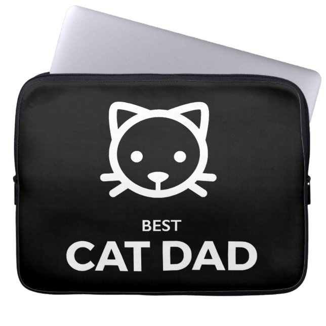 Best Cat Pappa Laptop Fodral (Framsidan)