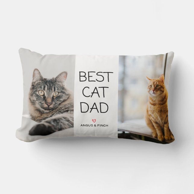Best Cat Pappa Lumbar Pillow Lumbarkudde (Framsida)
