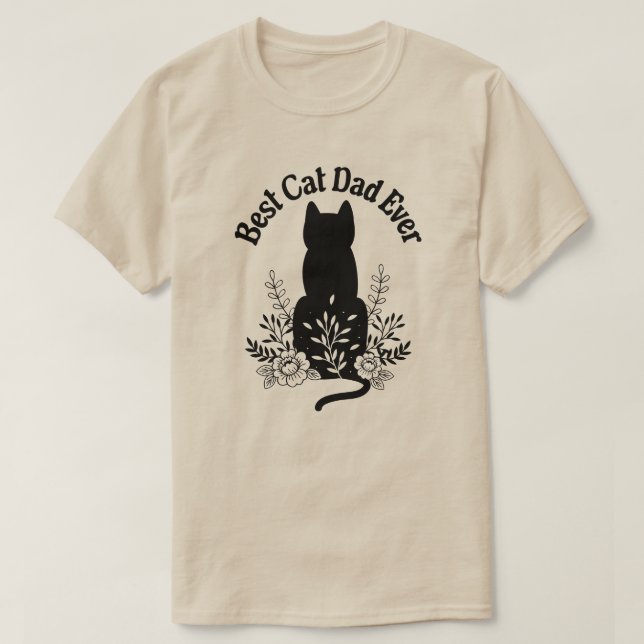 Best Cat Pappa någonsin Cat Lover Gift T Shirt (Design framsida)