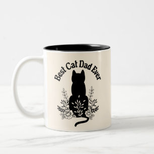 Best Cat Pappa någonsin Cat Lover Gift Två-Tonad Mugg
