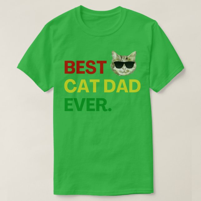 Best Cat Pappa någonsin Cat Lover Owner T Shirt (Design framsida)