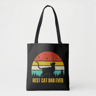 Best Cat Pappa nånsin Geschenk Tygkasse