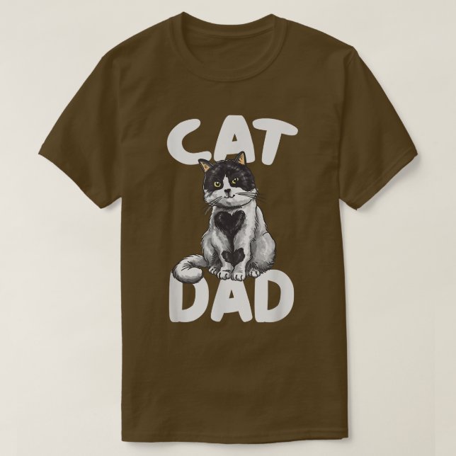 Best Cat Pappa Shirt Fars dag Kattunge pappa Pappa T Shirt (Design framsida)