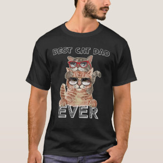 Best Cat Pappa Sunglass Pappa Son Dotter Fa T Shirt