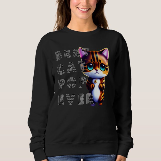 Best Cat Pop Cute Kitten T Shirt (Framsida)