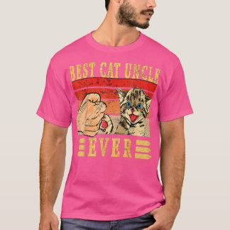 Best Cat Uncle Ever Cats Uncle Birthday Uncle Cat  T Shirt