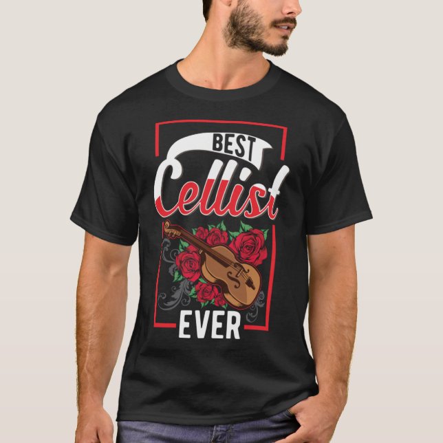 Best Cellist Now Cello T Shirt (Framsida)