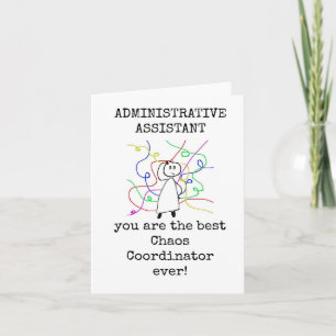 Best Chaos-koordinator, administratörsassistentkor Kort