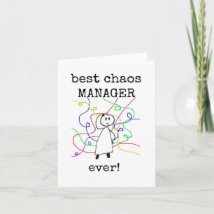 Best Chaos Manager, Chef-avskrivningskort Kort