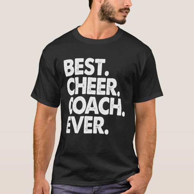 Best Cheer Coach Ever   Men  Party T Shirt (Framsida)